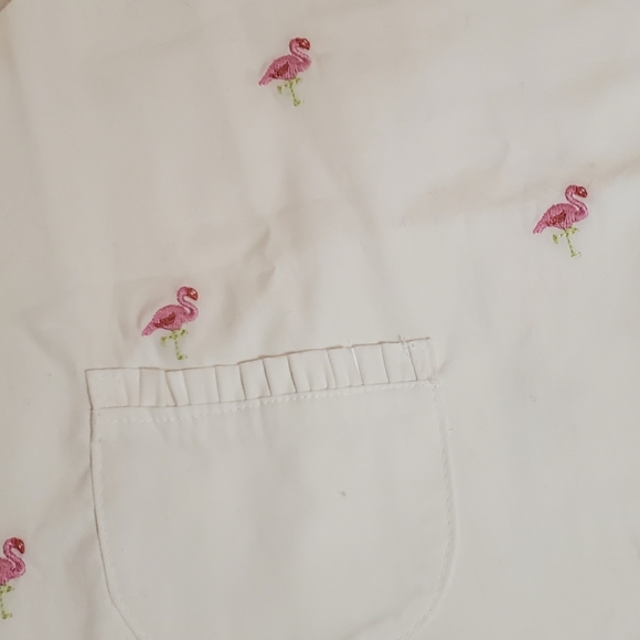 Gymboree Embroidered Flamingo Top Girls Size 18-24M NWT - Picture 3 of 5
